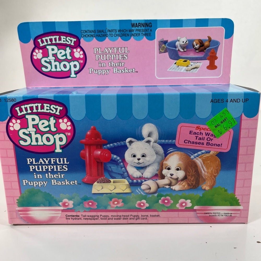 1992 KENNER LITTLEST PET SHOP MOMMY AND BABY PUPPIES 60110 New - Picture 5 of 5